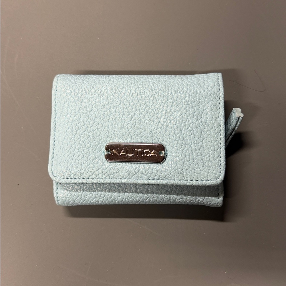 Nautica Sky Blue Leather Wallet